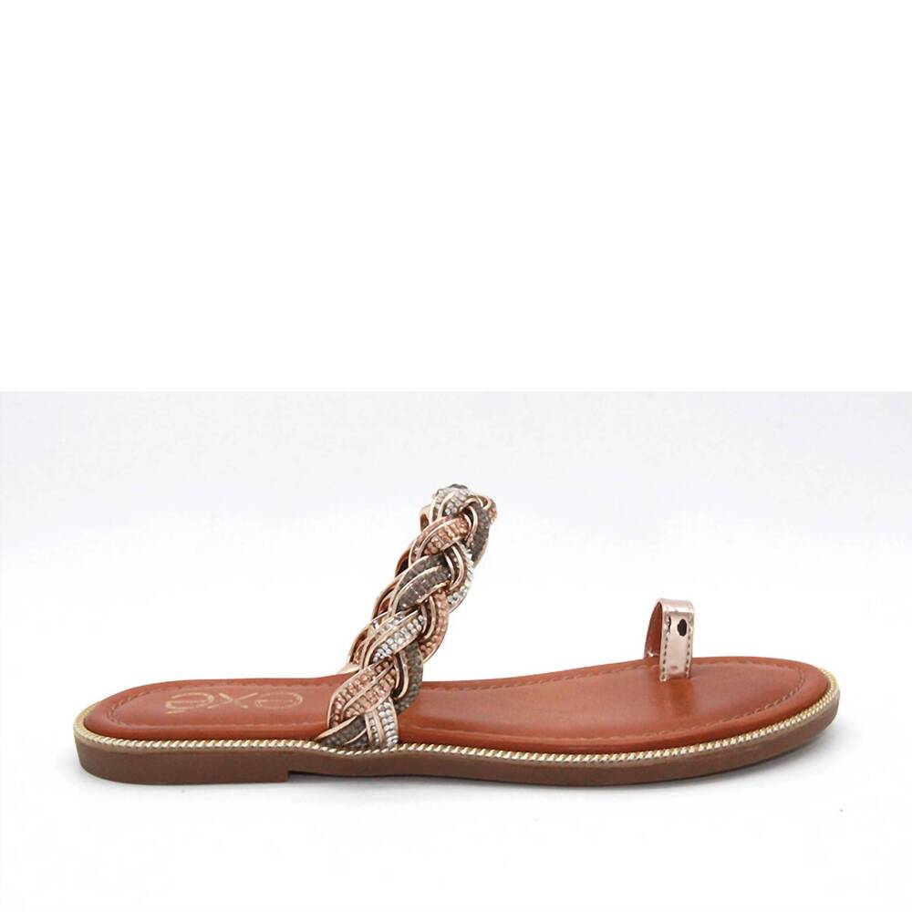 NEW EXE women's ariana 418 sandal in gold